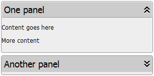 Javascript animated panels